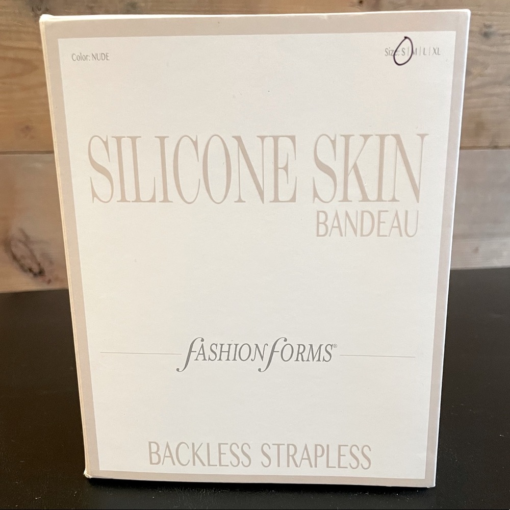 Fashion Forms Silicone Skin Bandeau Sticky Bra Sz S
